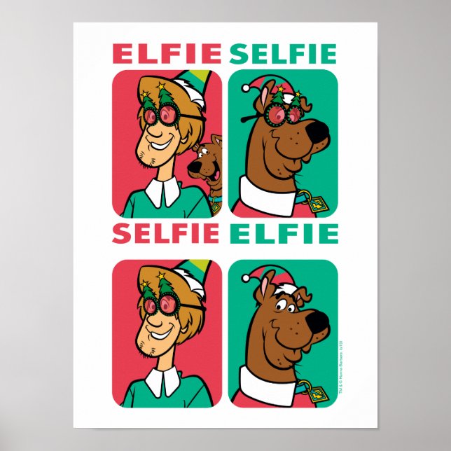 Scooby-Doo & Shaggy "Elfie Selfie" Poster (Front)