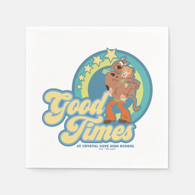 Scooby-Doo & Shaggy Good Times at Crystal Cove HS Napkins (Front)