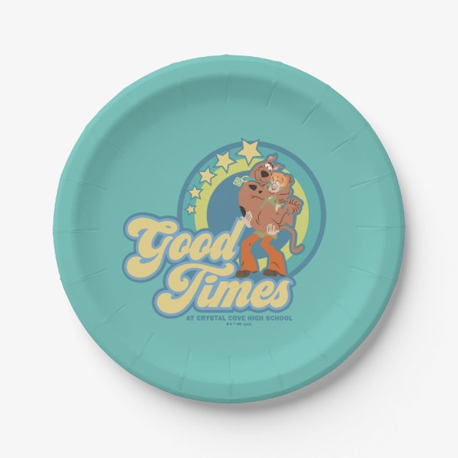 Scooby-Doo & Shaggy Good Times at Crystal Cove HS Paper Plates (Front)