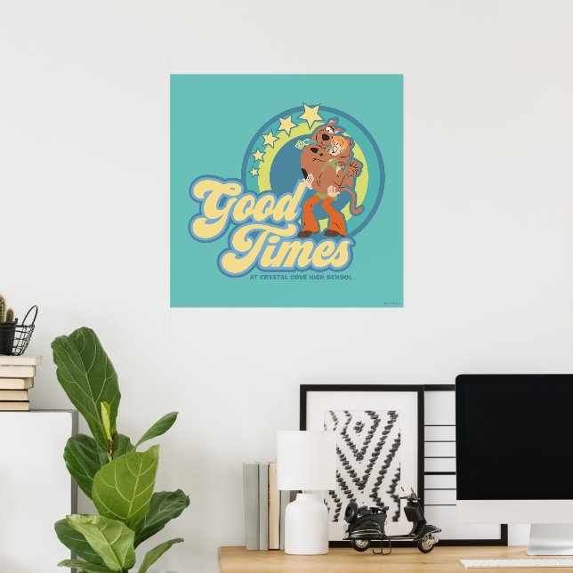 Scooby-Doo & Shaggy Good Times at Crystal Cove HS Poster (Home Office)