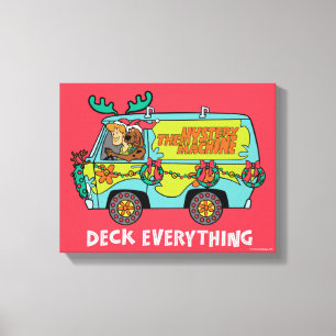 Scooby-Doo & Shaggy In The Holiday Mystery Machine Canvas Print