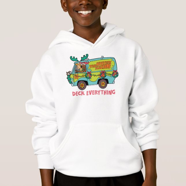Scooby-Doo & Shaggy In The Holiday Mystery Machine Hoodie (Front)