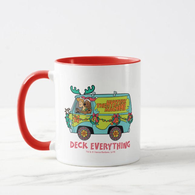 Scooby-Doo & Shaggy In The Holiday Mystery Machine Mug (Left)