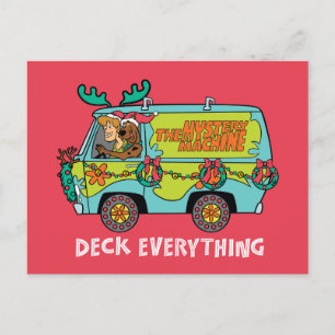Scooby-Doo & Shaggy In The Holiday Mystery Machine Postcard
