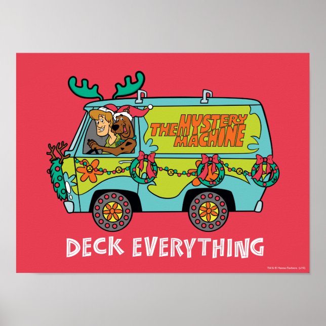 Scooby-Doo & Shaggy In The Holiday Mystery Machine Poster (Front)