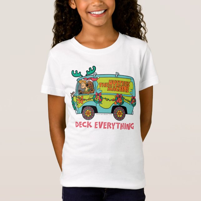 Scooby-Doo & Shaggy In The Holiday Mystery Machine T-Shirt (Front)