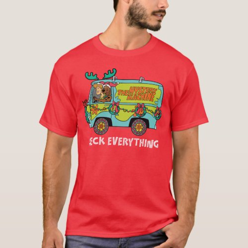 Scooby_Doo  Shaggy In The Holiday Mystery Machine T_Shirt