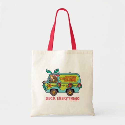 Scooby_Doo  Shaggy In The Holiday Mystery Machine Tote Bag