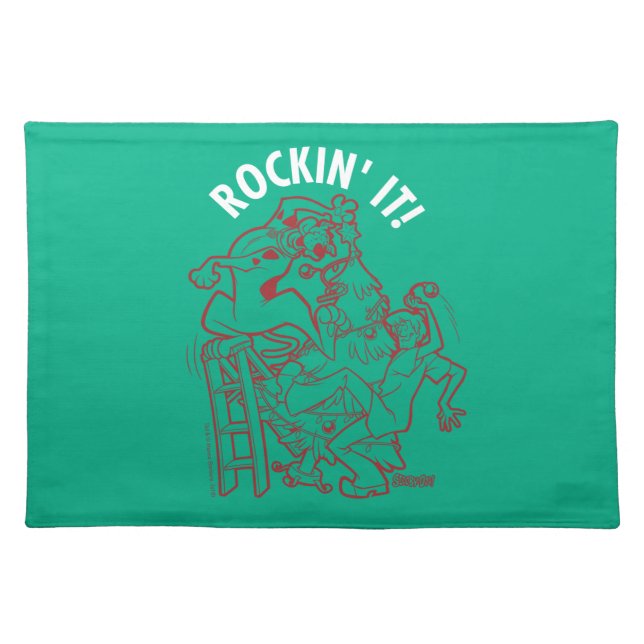 Scooby-Doo & Shaggy Rockin' It 'Round The Tree Cloth Placemat (Front)