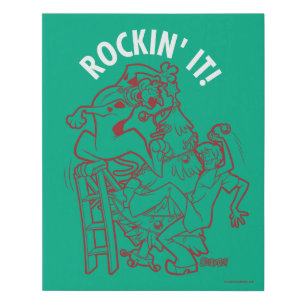 Scooby-Doo & Shaggy Rockin' It 'Round The Tree Faux Canvas Print