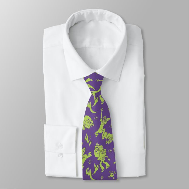 Scooby-Doo | Shaggy & Scooby Running Scared Neck Tie (Tied)