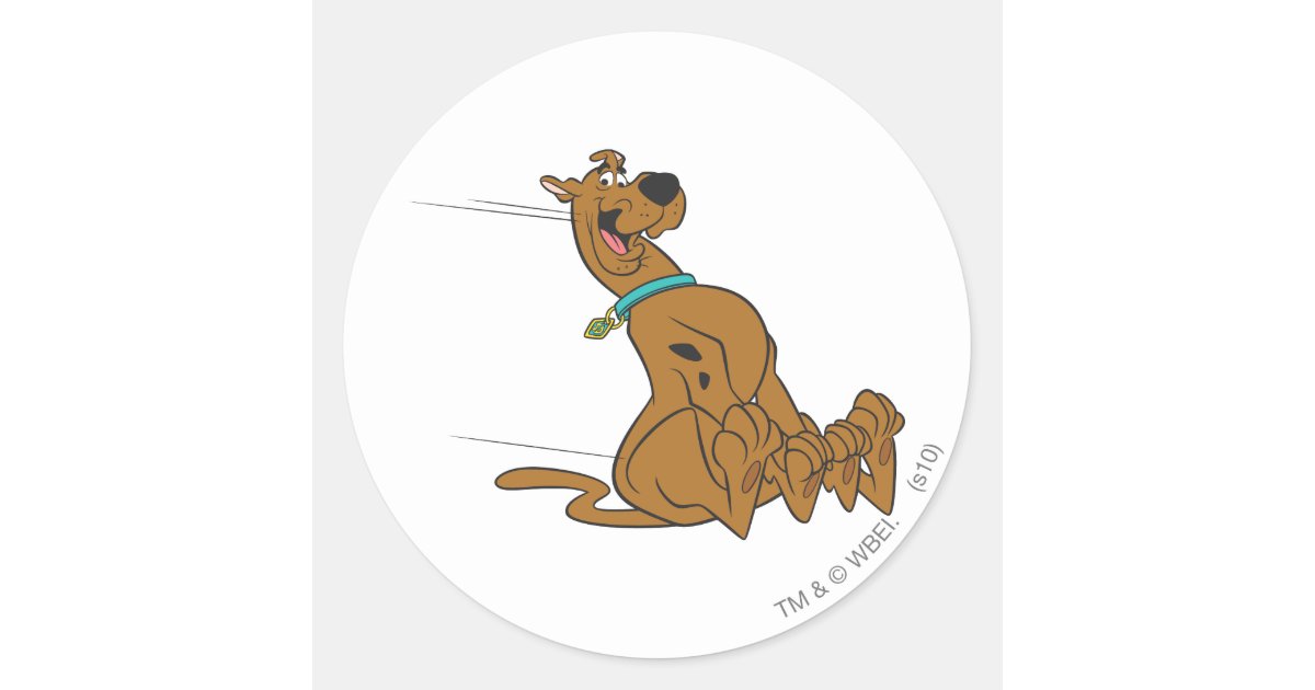 Scooby-Doo Slide Classic Round Sticker | Zazzle