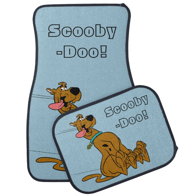 Scooby-Doo Slide With Tongue Out Car Mat (Set)