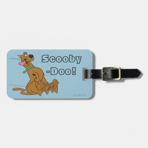 Scooby_Doo Slide With Tongue Out Luggage Tag