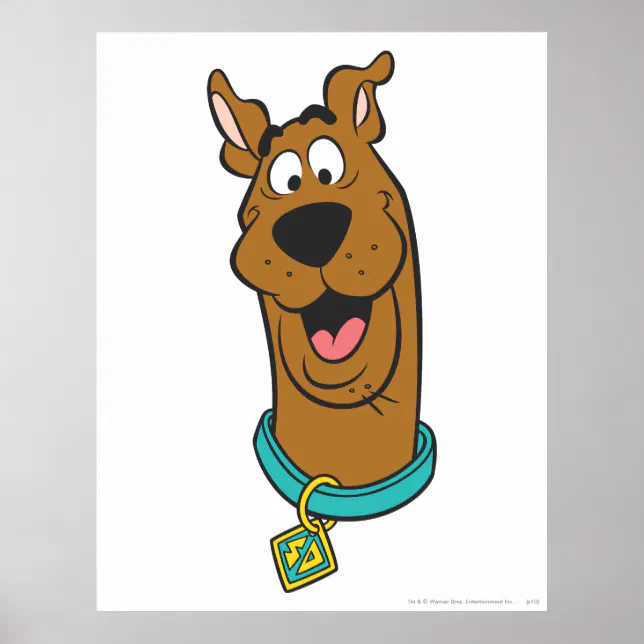 Scooby-Doo Smiling Face Poster Zazzle