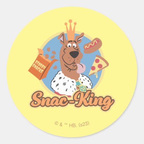 Scooby_Doo Snac_King Classic Round Sticker