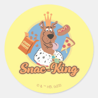 Scooby-Doo Snac-King Classic Round Sticker