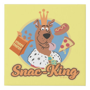 Scooby-Doo Snac-King Faux Canvas Print