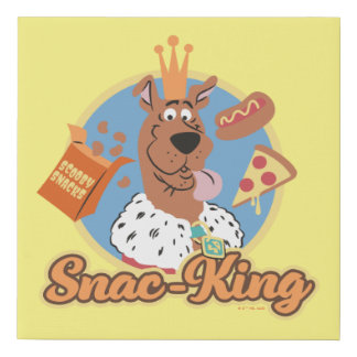 Scooby-Doo Snac-King Faux Canvas Print