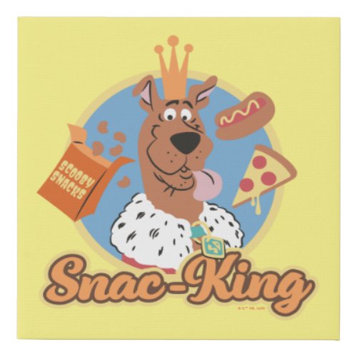 Scooby_Doo Snac_King Faux Canvas Print