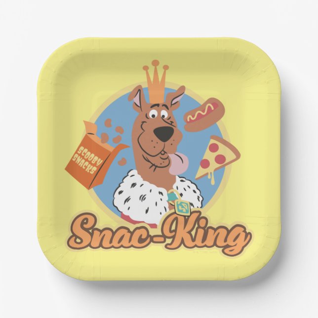 Scooby-Doo Snac-King Paper Plates (Front)