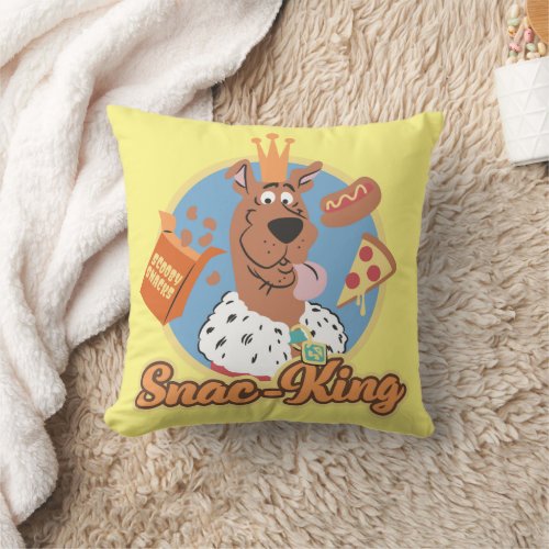 Scooby_Doo Snac_King Throw Pillow