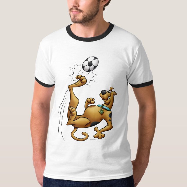 Scooby-Doo Soccer Overhead Kick Airbrush T-Shirt (Front)