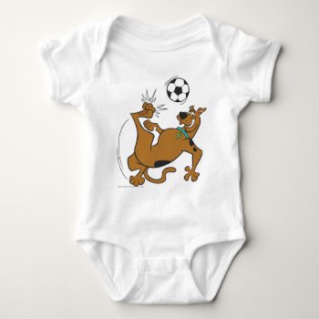 Scooby-doo Soccer Overhead Kick Baby Bodysuit by scoobydoo at Zazzle