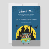 Scooby-Doo Spooktacular Birthday Thank You Invitation