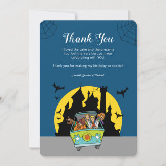 Scooby-Doo Spooktacular Birthday Thank You Invitation