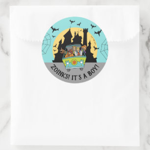Scooby-Doo Spooktacular Halloween Baby Shower Classic Round Sticker