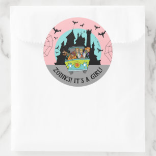 Scooby-Doo Spooktacular Halloween Baby Shower Classic Round Sticker
