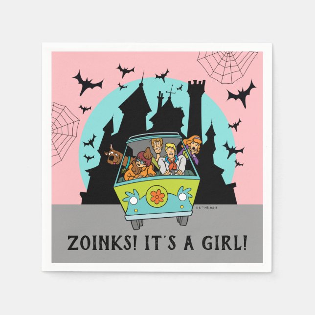 Scooby-Doo Spooktacular Halloween Baby Shower Napkins (Front)