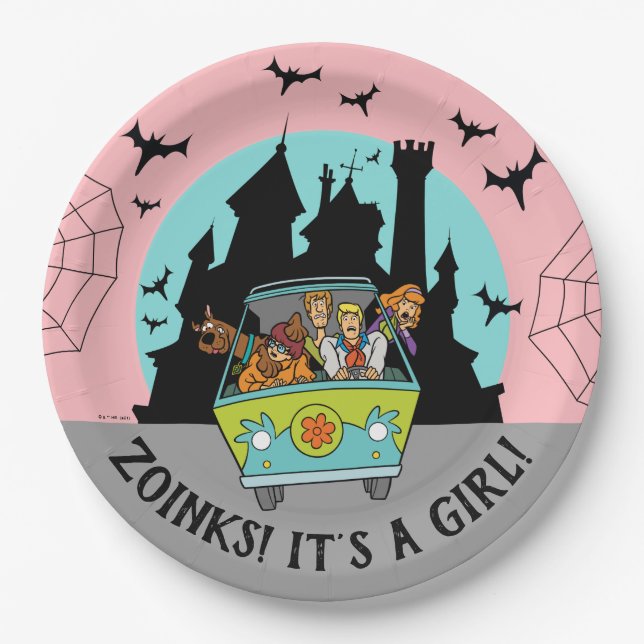Scooby-Doo Spooktacular Halloween Baby Shower Paper Plates (Front)