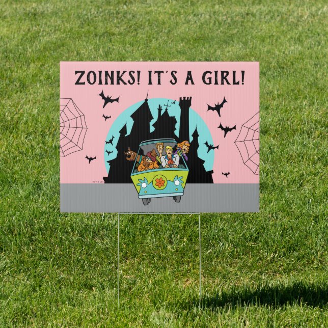 Scooby-Doo Spooktacular Halloween Baby Shower Sign (Insitu)