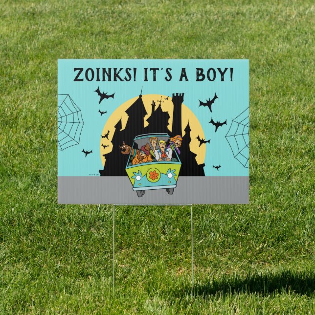 Scooby-Doo Spooktacular Halloween Baby Shower Sign (Insitu)