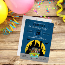 Scooby-Doo Spooktacular Halloween Birthday Invitation