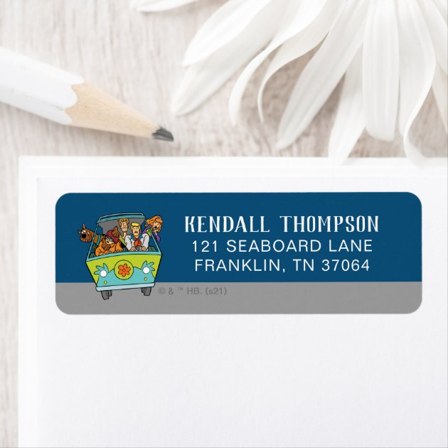 30 Scooby Doo Gang Personalized Address Labels 