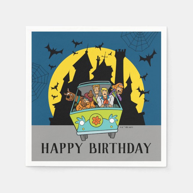 Scooby-Doo Spooktacular Halloween Birthday Napkins (Front)
