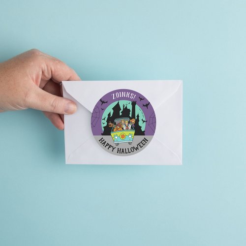 Scooby_Doo Spooktacular Halloween Party Classic Round Sticker