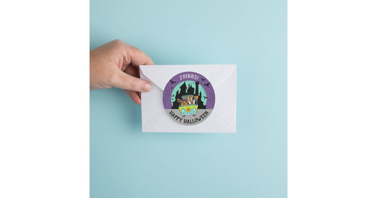 Scooby-Doo Spooktacular Halloween Party Classic Round Sticker | Zazzle