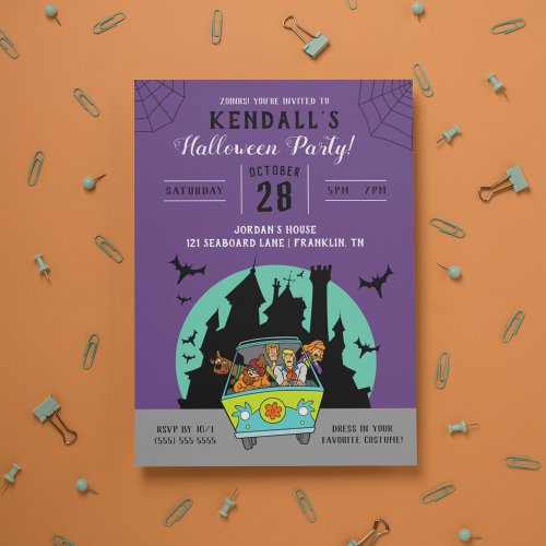 Scooby_Doo Spooktacular Halloween Party Invitation