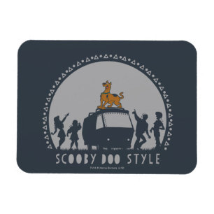 Scooby-Doo Style Tribal Van Silhouette Magnet