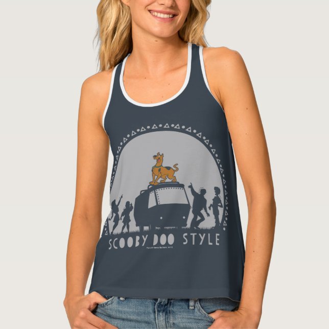 Scooby-Doo Style Tribal Van Silhouette Tank Top (Front)