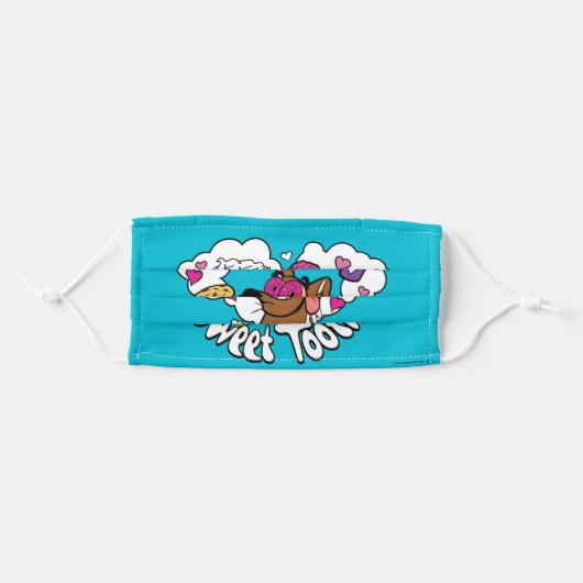 Scooby-Doo "Sweet Tooth" Adult Cloth Face Mask (Front, Folded)
