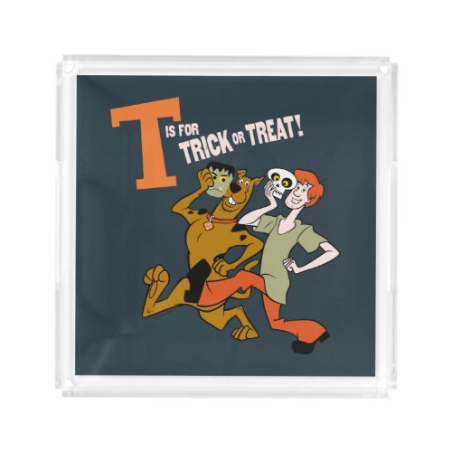 Scooby_Doo  T is for Trick or Treat Acrylic Tray