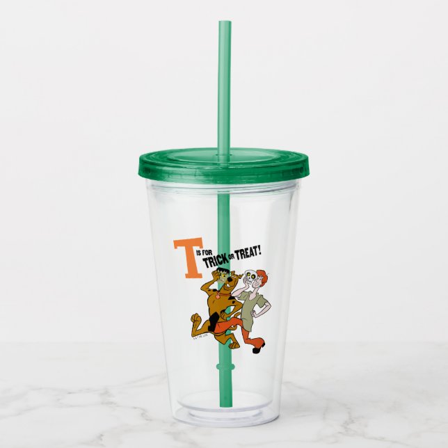 Scooby-Doo | T is for Trick or Treat Acrylic Tumbler (Front)