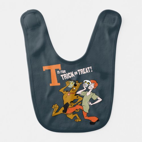 Scooby_Doo  T is for Trick or Treat Baby Bib