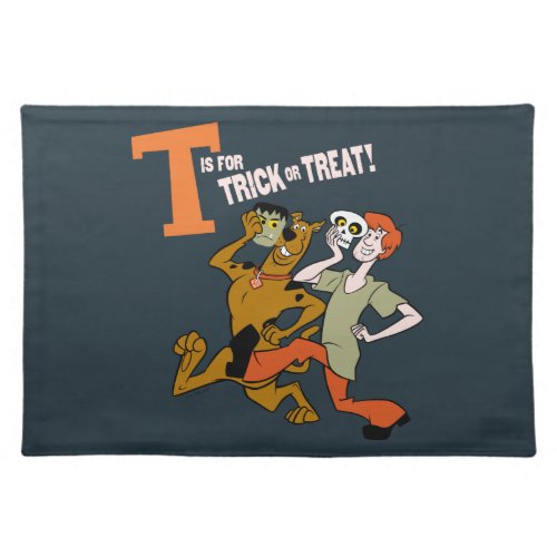 Scooby_Doo  T is for Trick or Treat Cloth Placemat