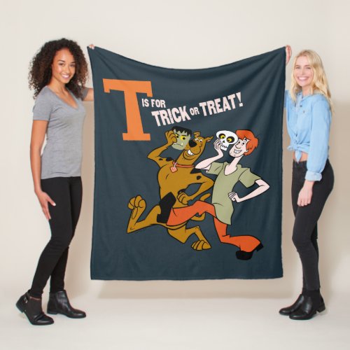 Scooby_Doo  T is for Trick or Treat Fleece Blanket